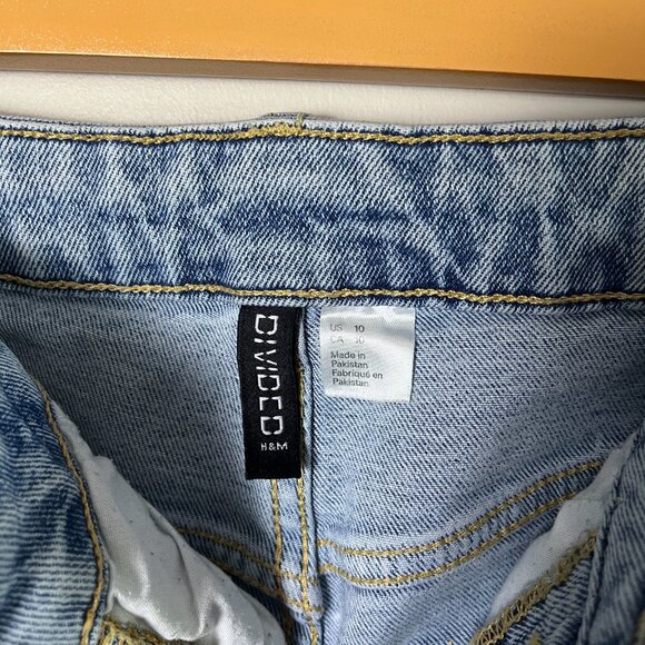 H&M Divided Button Fly Distressed Hem Jeans - Size 10  Gently worn H&M Divided - Picture 2 of 6